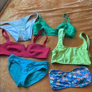 American Apparel & Aerie Colorful Bikini Bundle